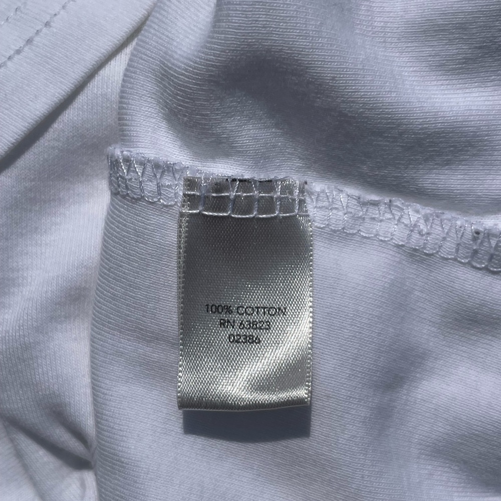 Christopher & Banks 100% cotton white classic tee with elevated neckline M - Picture 15 of 16